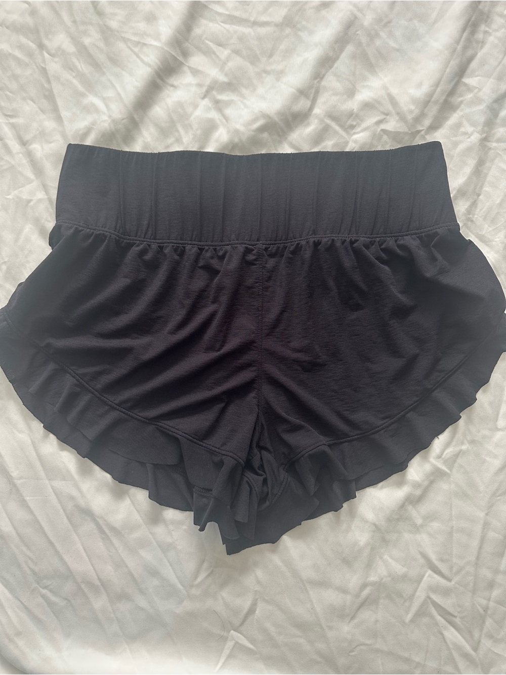 FP Movement by Free People Black Athletic Ruffle Shorts S